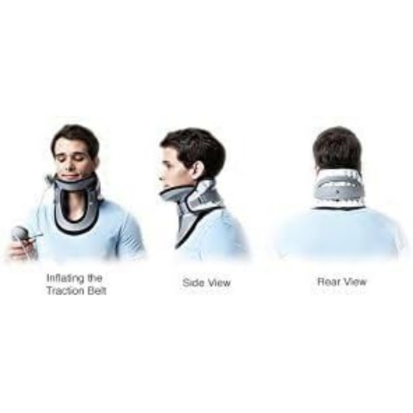 DDS MAX Cervical Traction Collar Neck Brace for Pinched Nerve, Pneumatic, Stretc - Picture 7 of 7